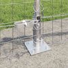 vidaXL Fence with Post Silver 0.6 x 50 m Steel