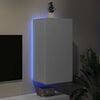vidaXL TV Wall Cabinet with LED Lights White 40.5x35x80 cm