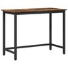 vidaXL Table Smoked Oak 80 x 50 x 76.5 cm Engineered Wood and Steel