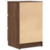 vidaXL Bedside Cabinet with 3 Drawers Brown Oak 39x35x65 cm