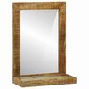 vidaXL Bathroom Mirror Brown 50 x 22 x 70 cm Solid Mango Wood