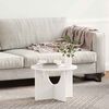 vidaXL Coffee Table White 50 x 50 x 35 cm Solid pine wood