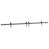 vidaXL Sliding Door Hardware Kit 305 cm Steel Black