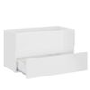 vidaXL Bathroom Furniture Set High Gloss White Engineered Wood
