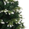 vidaXL Artificial Hinged Christmas Tree with Flocked Snow 240 cm