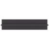 vidaXL Wall Shelf 2 pcs High Gloss Grey 80x11.5x18 cm Engineered Wood