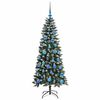 vidaXL Artificial Christmas Tree with 150 LEDs with Stand Green 150 cm