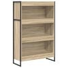 vidaXL Book Cabinet 80 x 30 x 121 cm Engineered Wood Sonoma