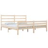 vidaXL Bed Frame without Mattress Solid Wood Pine 140x190 cm