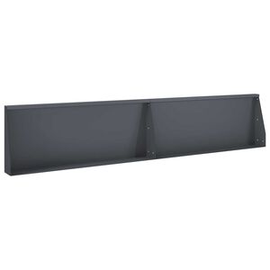 vidaXL Retaining Wall 2 pcs 100 x 12 x 30 cm Steel Anthracite