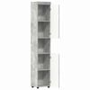 vidaXL Bathroom Cabinet Set TULUM Concrete Grey 37 x 31.5 x 203 cm