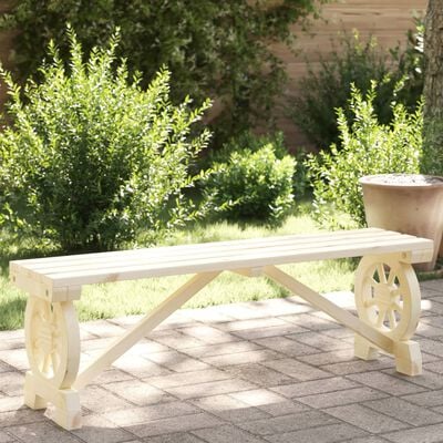 vidaXL Garden Bench 115 cm Solid Wood Fir