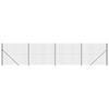 vidaXL Wire Mesh Fence with Flange Anthracite 1.4x10 m