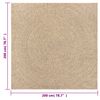 vidaXL Rug ZIZUR 200x200 cm Jute Look Indoor and Outdoor