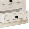 vidaXL TV Cabinet White 120x30x40 cm Solid Mango Wood
