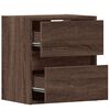 vidaXL TV Wall Cabinets with LED Lights 2 pcs Brown Oak 41x31x45 cm
