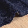 vidaXL Shaggy Rug High Pile NAVARRA Navy 160x160 cm Polyester