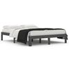 vidaXL Bed Frame without Mattress Grey Solid Wood Pine 140x190cm