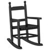 vidaXL Rocking Chairs for Children 2 pcs Black Solid Wood Poplar