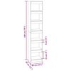 vidaXL Book Cabinet/Room Divider Grey Sonoma 40x30x198 cm