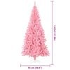 vidaXL Christmas Tree with 300 LEDs with Stand Pink 180 cm PVC