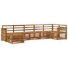 vidaXL Sectional Sofa Set 6 pcs Natural Solid Acacia Wood