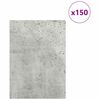 vidaXL Decor Panels 150 pcs Concrete Grey 15 x 21 x 0.27 cm