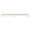 vidaXL Bed Frame without Mattress White 75x190 cm Small Single Solid Wood Pine