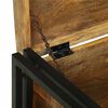 vidaXL Storage Box Brown and Black 60 x 40 x 41 cm Solid Mango Wood