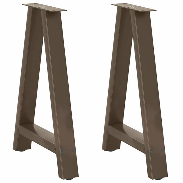 vidaXL Dining Table Legs A-Shaped 2 pcs 60x(72-73) cm Steel