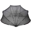 vidaXL Pool Dome Folding Manual Black 405 x 405 x 192 cm
