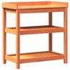 vidaXL Potting Table with Shelves Brown 82.5x45x86.5 cm Solid Wood Pine