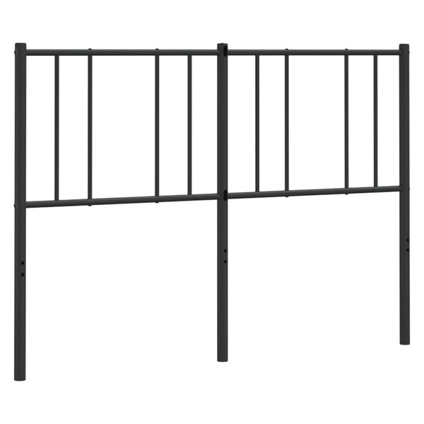 vidaXL Metal Replace Headboard Black 135 cm