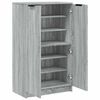 vidaXL Shoe Cabinet Grey Sonoma 59x35x100 cm Engineered Wood