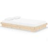 vidaXL Bed Frame without Mattress Solid Wood 120x200 cm