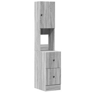 vidaXL Kitchen Cabinet Grey Sonoma 35x50x180 cm Engineered Wood
