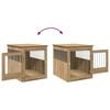 vidaXL Dog Crate Furniture Artisan Oak 64.5x80x71 cm Engineered Wood