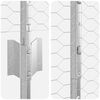 vidaXL Fence with Post Silver 1.2 x 25 m Steel