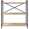 vidaXL Bookshelf Sonoma Oak 80 x 30 x 85 cm Engineered Wood