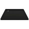 vidaXL Square ABS Shower Base Tray Black 90x90 cm