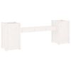 vidaXL Planter Bench White 180x36x63 cm Solid Wood Pine