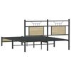 vidaXL Bed Frame without Mattress Sonoma Oak 140x200 cm Engineered Wood