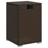 vidaXL Propane Tank Cover Table Brown 40x40x60 cm Poly Rattan