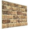 vidaXL Wall Panels 10 pcs Dark Sand 100 x 50 cm EPS Foam