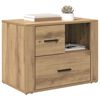 vidaXL Bedside Cabinet Artisan Oak 35 x 60 x 50 cm Engineered Wood