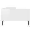 vidaXL Coffee Table High Gloss White 103.5x60x35 cm Engineered Wood