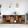 vidaXL Sideboard 3 pcs Old Wood 60 x 35 x 70 cm