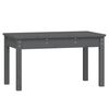 vidaXL Garden Bench Grey 80x44x45 cm Solid Wood Pine