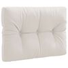 vidaXL Pallet Back Cushion VIANEN 100% Polyester White 70 x 60 x 12 cm