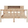 vidaXL Bookcase Bed without Mattress 120x200 cm Solid Wood Pine